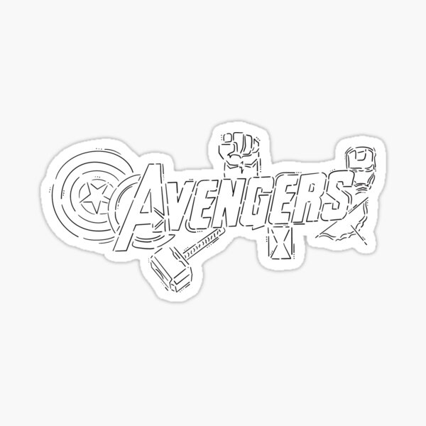 Minimalist MCU Design Sticker