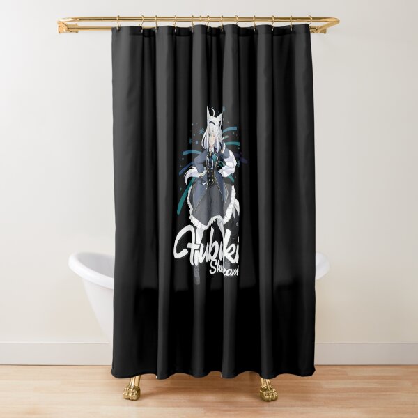 Hololive Shirakami Fubuki Glasses Ramble Shower Curtain for Sale by Comfy- Alligator