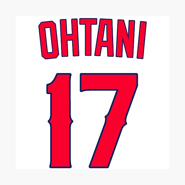 Kanji-Ohtani Shohei for Red base Photographic Print for Sale by