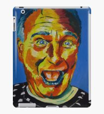 Robbin Williams acrylic on paper iPad-Hülle & Klebefolie