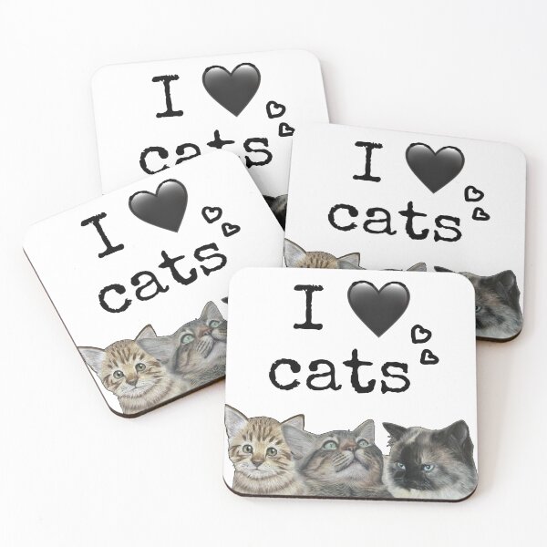 Item preview, Three cats- I love cats designed and sold by NathBros.