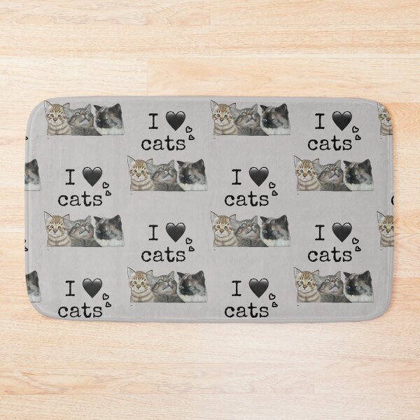Item preview, Three cats- I love cats designed and sold by NathBros.