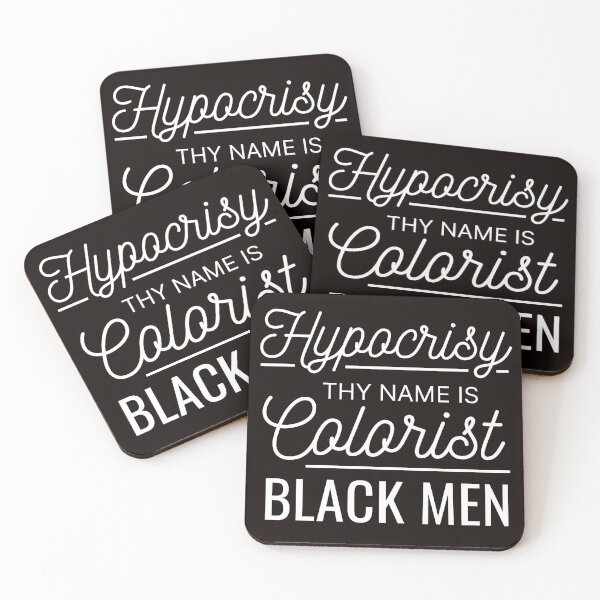 Item preview, Hypocrisy Thy Name Is | Colorism | Cursive  designed and sold by NoirOwned.