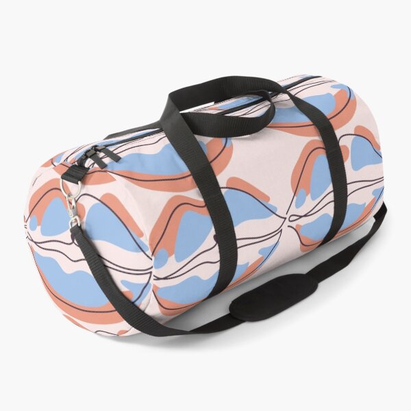 Lip In Abstract Continuous Line Art Duffle Bag