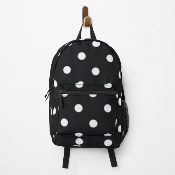 Item preview, White Poka Dots Black Background designed and sold by RBDESIGN SHOP.