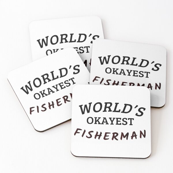 Item preview, World's okayest fisherman designed and sold by LYNNEAPUGH.