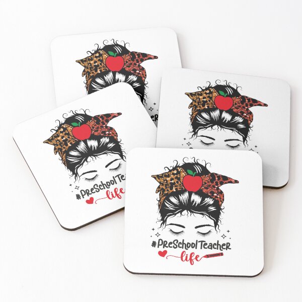 Item preview, Pre School Teacher Life, Messy bun. designed and sold by ShutterKapan.