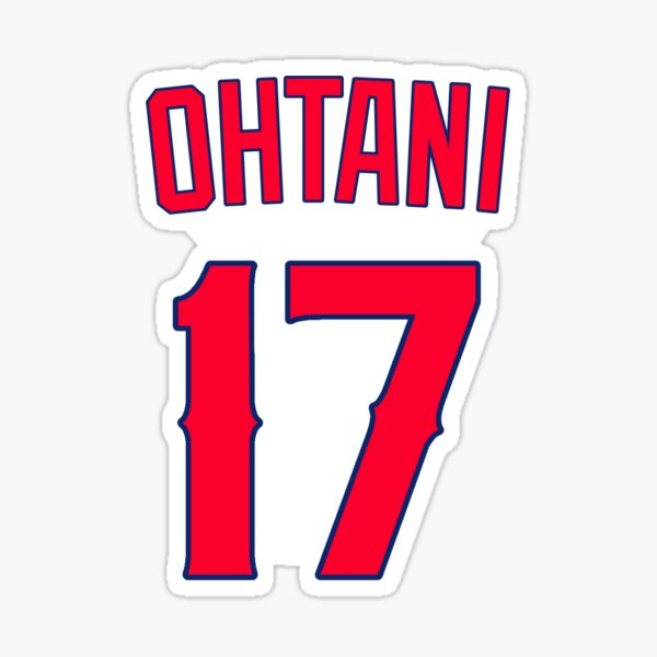 "OHTANI 17 For Red Base" Sticker For Sale By Daewipark | Redbubble