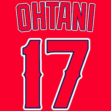 OHTANI 17 for Red Base iPhone Case for Sale by DAEWI PARK