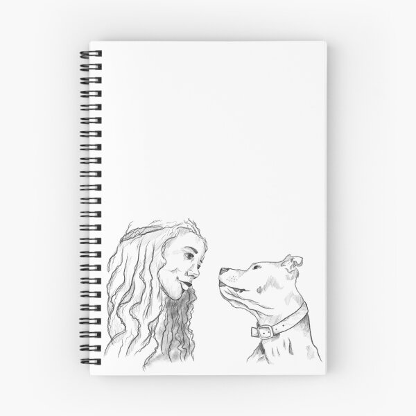 Item preview, Meika and Her Dog Outline  designed and sold by Charcharleyb.