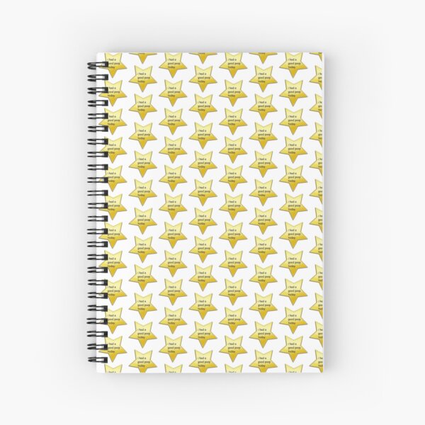 i had a good poop today Spiral Notebook