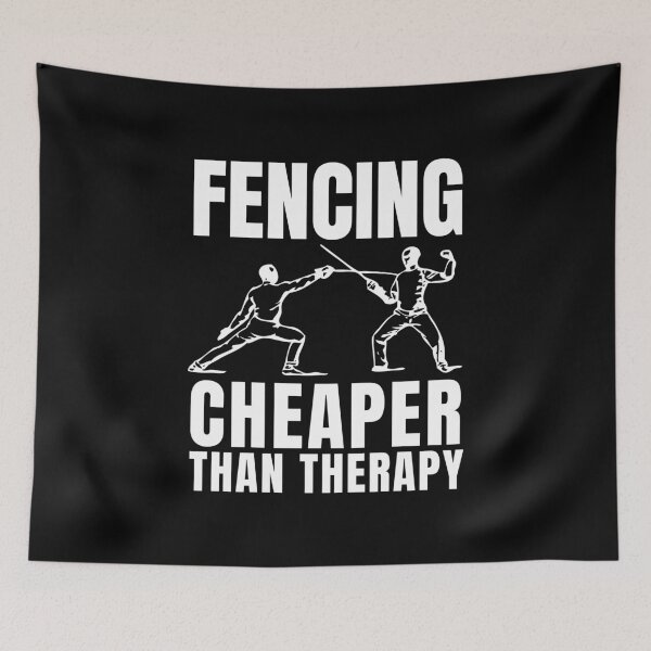 Item preview, Fencing Cheaper Than Therapy designed and sold by Crafty-Mornings.