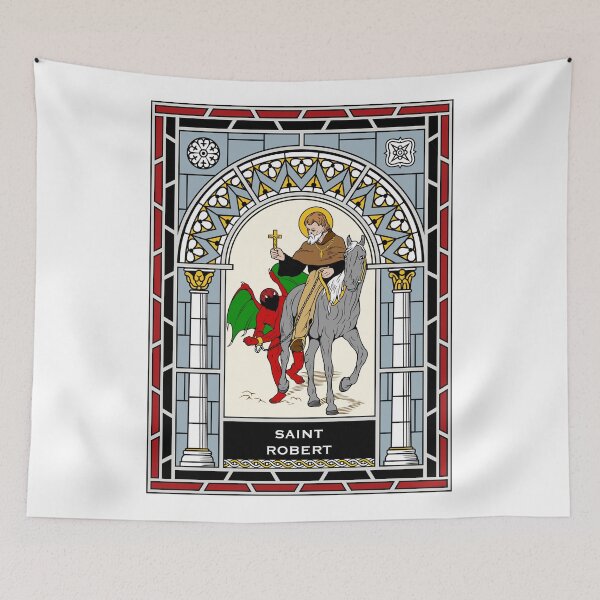 Item preview, ST ROBERT THE ABBOT under STAINED GLASS designed and sold by CatholicSaints.