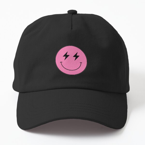 Artikel-Vorschau von Schwarzes und rosa Smiley-Blitzgesicht, designt und verkauft von jessicaleah15.