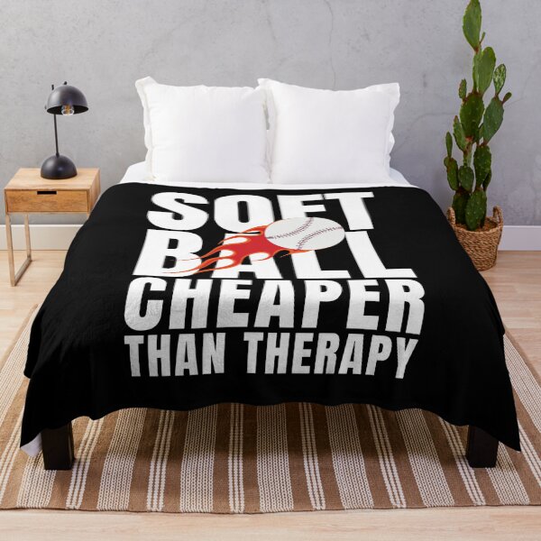 Item preview, Softball Cheaper Than Therapy designed and sold by Crafty-Mornings.