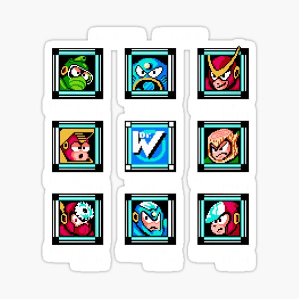 Item preview, Megaman 2 stage select  designed and sold by Schromen20.