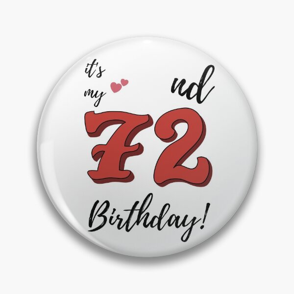 Item preview, It's My 72nd Birthday quote designed and sold by WayneTower.