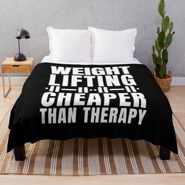 Item preview, Weightlifting Cheaper Than Therapy designed and sold by Crafty-Mornings.