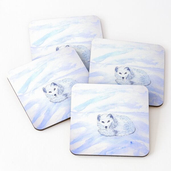 Artikelvorschau, Polarfuchs Chillin entworfen und verkauft von SRKFineArt.