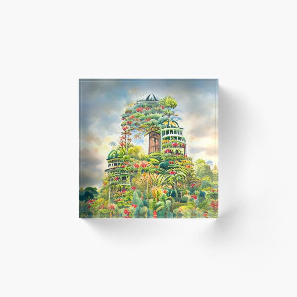 Algoart Tower of Botanic Gardens Acrylic Block