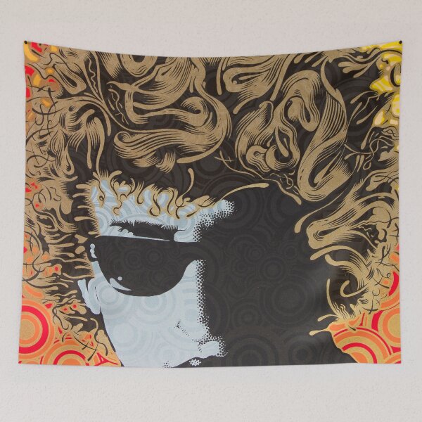 Item preview, Rock star poster, 1960s rock and roll, folk rock,cool rock star,  designed and sold by Nostrathomas66.
