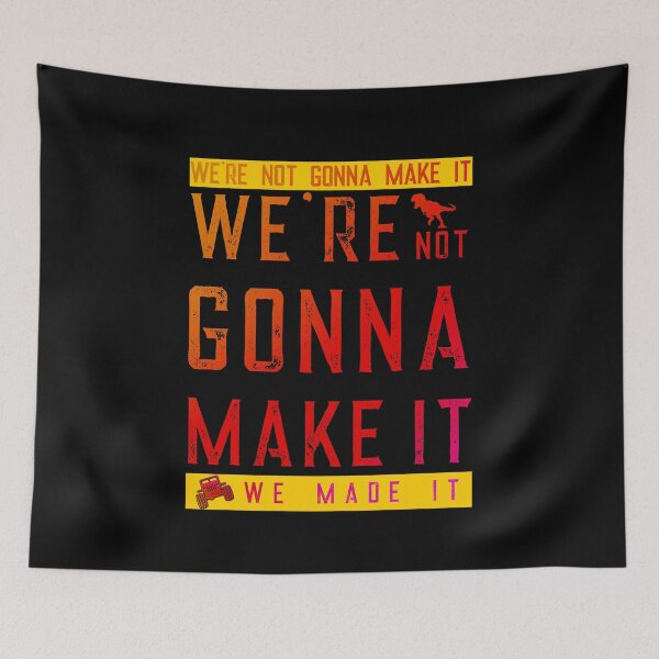 Item preview, We're not gonna make it Animal Kingdom Dinosaur Black designed and sold by nvrland-novelty.
