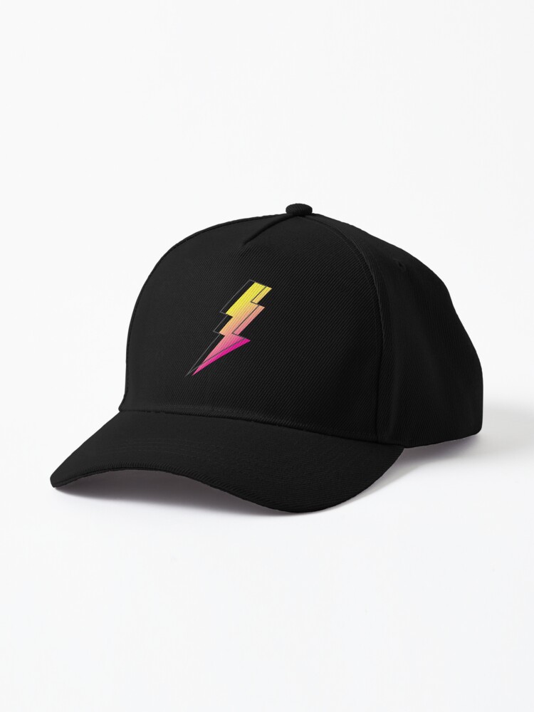 Lightning Bolt Surfing Snapback Trucker Cap Hat Rainbow Bolt