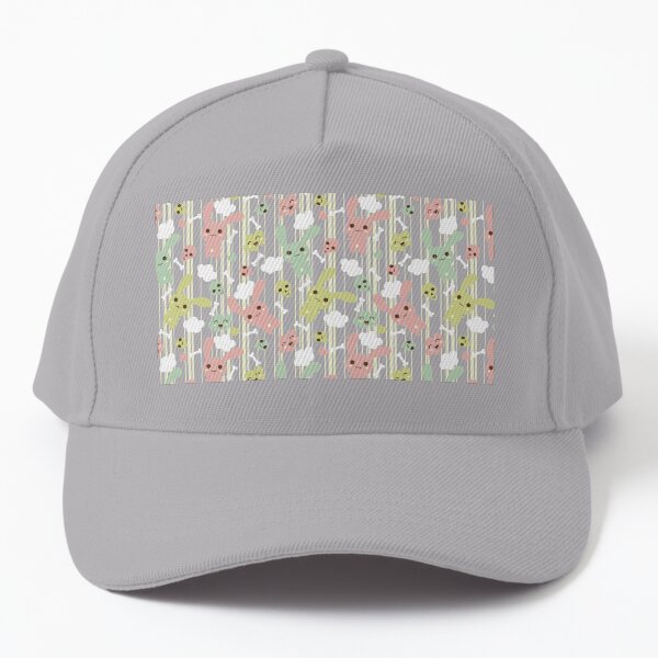 Kawaii Rabbits And Skulls Pattern Baseball Cap