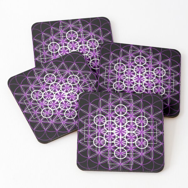 Item preview, Sacred Geometry Fruit of Life Matrix Purple designed and sold by Morgan Obendorfer.