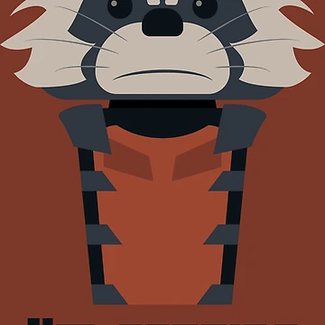 Artwork thumbnail, Rocket Rabbit Trash Panda Raccoon by Spoudy's Shop