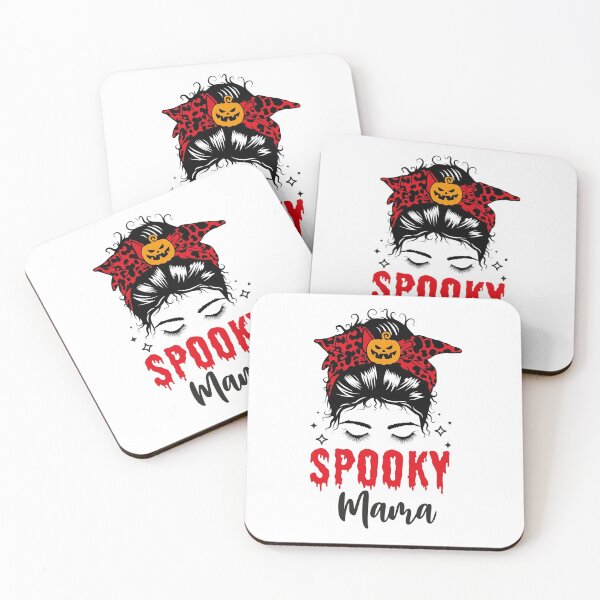 Item preview, Spooky Mama red leopard headband. designed and sold by ShutterKapan.