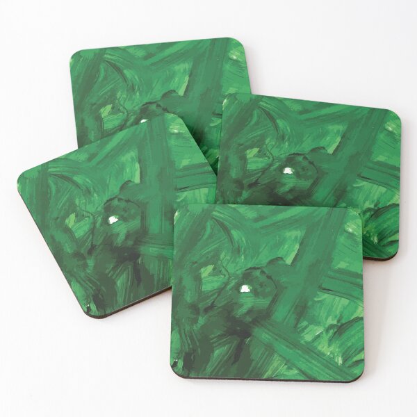 Item preview, Green Acrylic Paint on Paper designed and sold by PSCSCo.