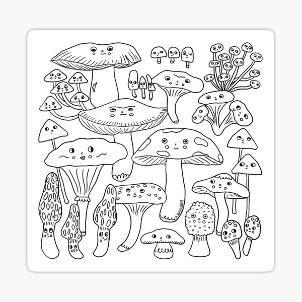 My Goodness, My Mushrooms Sticker