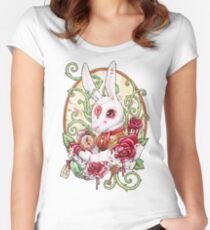 Kaninchenbau Tailliertes Rundhals-Shirt