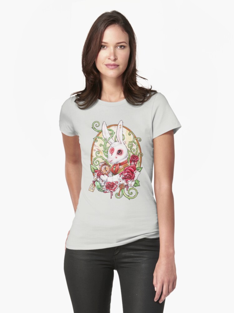 Alice In Wonderland Rabbit V-Neck T-Shirt