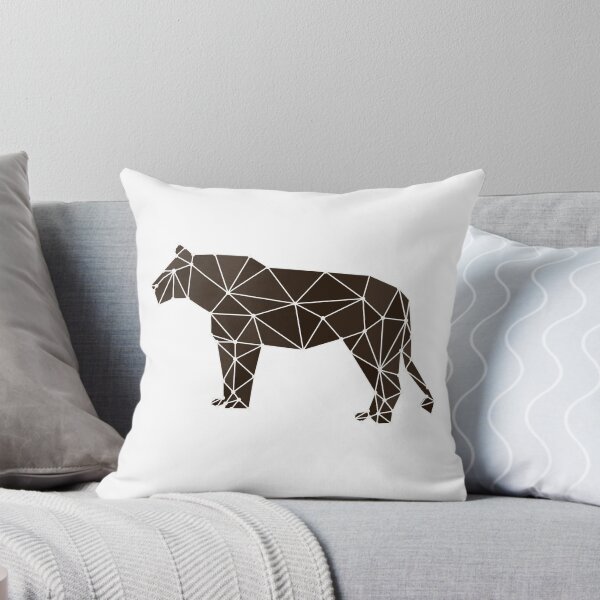 Item preview, Geometric Tiger, White and Black designed and sold by sanashibata.