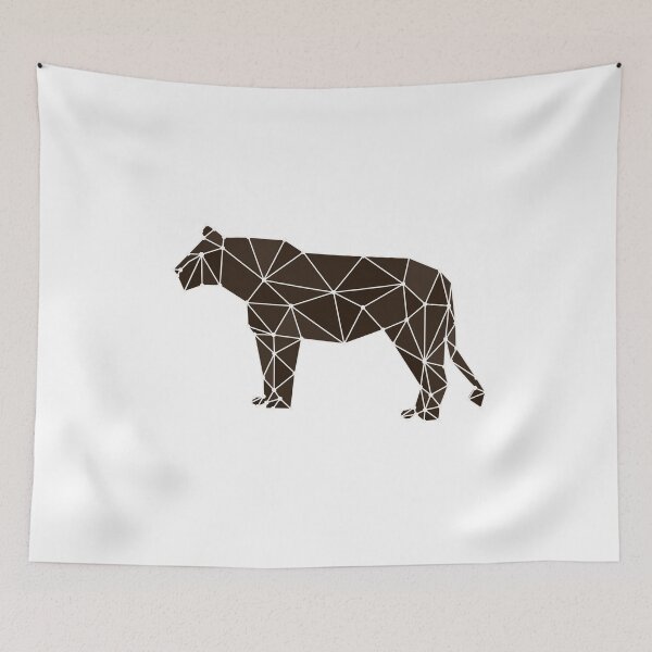 Item preview, Geometric Tiger, White and Black designed and sold by sanashibata.