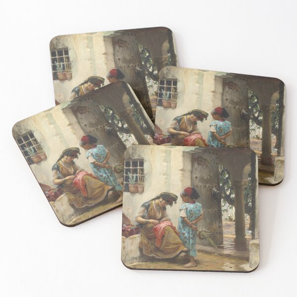 Item preview, Oriental art Sewing lesson orientaliste Frederick arthur Bridgman designed and sold by Akazox.