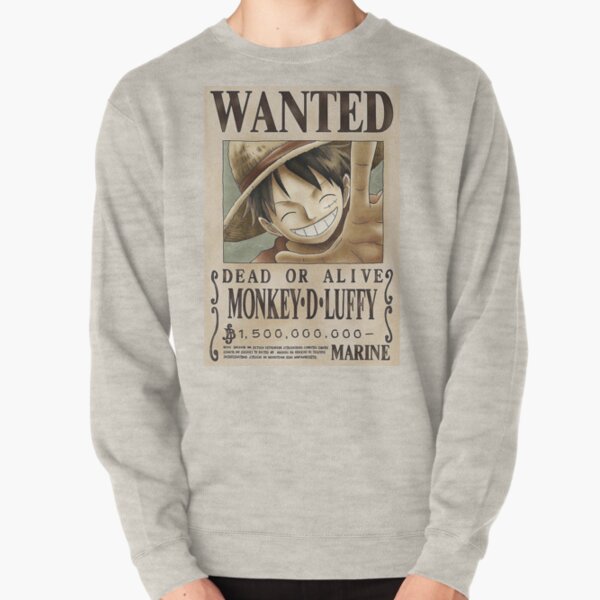 one piece luffy bounty wanted sweater