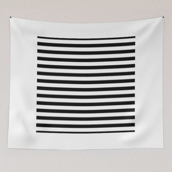 Item preview, Horizontal Black and White Stripes designed and sold by RBDESIGN SHOP.