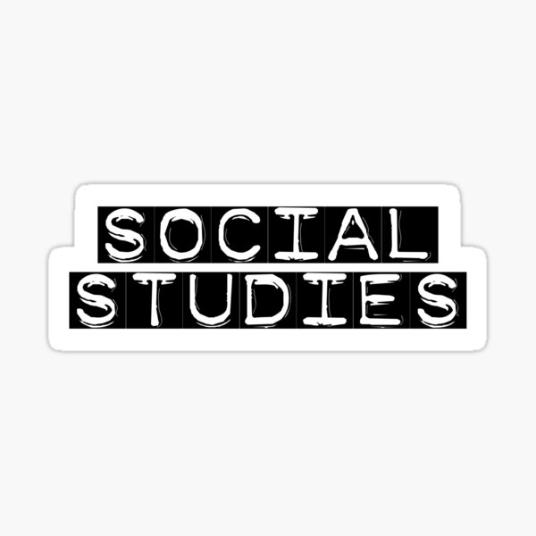 "Social Studies School Subject Label" Sticker for Sale by Nfty