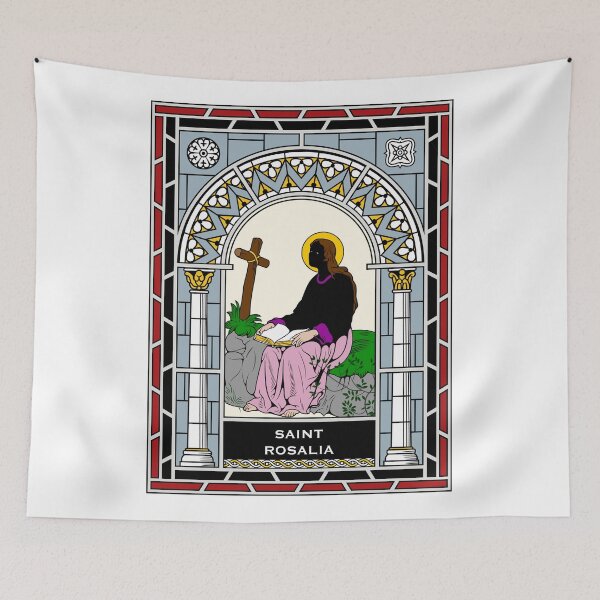 Item preview, ST ROSALIA under STAINED GLASS designed and sold by CatholicSaints.