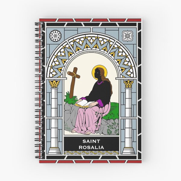 Item preview, ST ROSALIA under STAINED GLASS designed and sold by CatholicSaints.