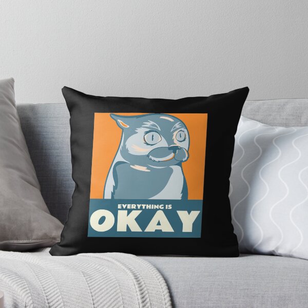 Item preview, Everything Is Okay Cute Cat  designed and sold by Schromen20.