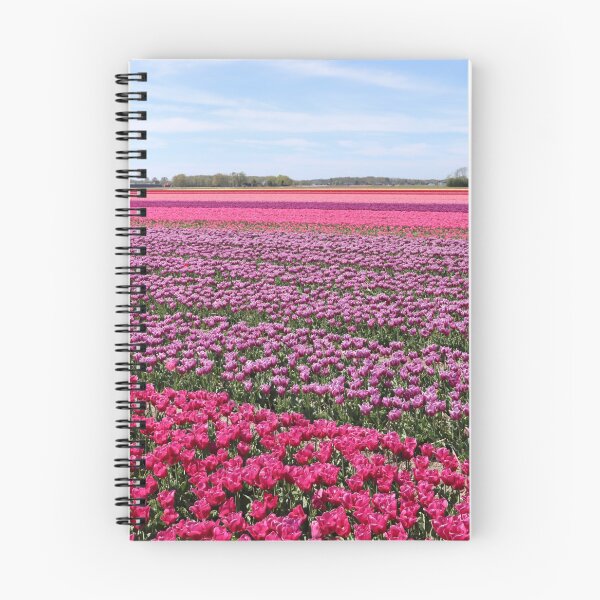 Item preview, Beautiful Pink Tulips Blooming, Flower Meadow designed and sold by newburyboutique.