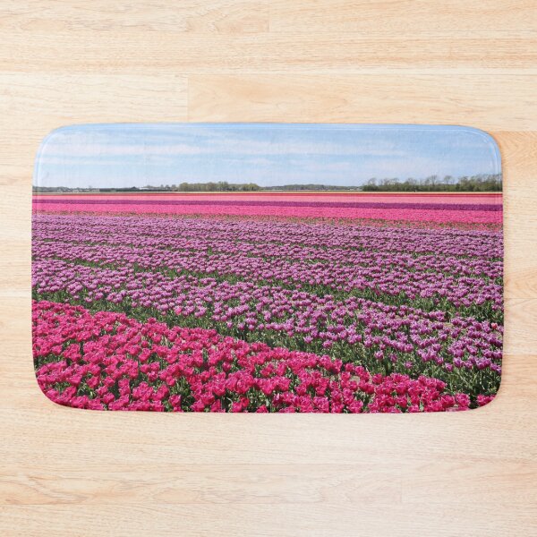 Item preview, Beautiful Pink Tulips Blooming, Flower Meadow designed and sold by newburyboutique.