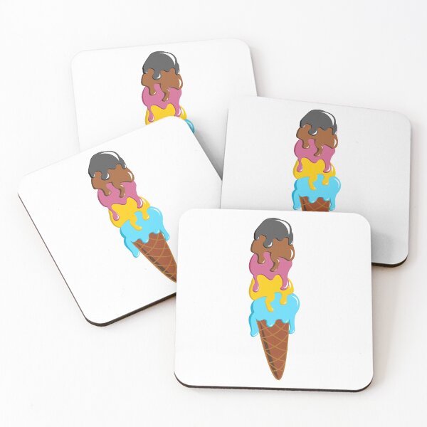 Item preview, Shiny Polygender Ice Cream Cone Pride Flag designed and sold by HarveyHandcraftsandDesigns.