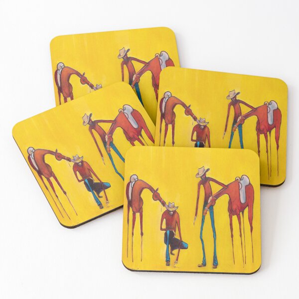 Item preview, Australian Stockman Drawing Mud Map in the Dust designed and sold by Susan McConnel.