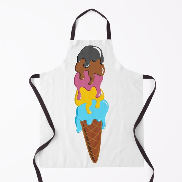 Item preview, Shiny Polygender Ice Cream Cone Pride Flag designed and sold by HarveyHandcraftsandDesigns.