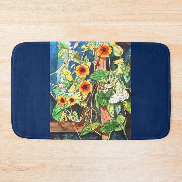 Item preview, Garden Blooms In The Evening Watercolor Painting designed and sold by KarisCanvasShop.